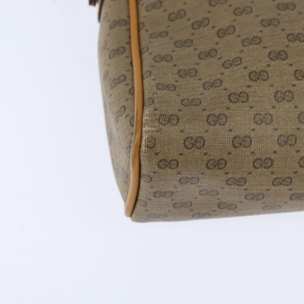 Authentic GUCCI Micro GG Supreme Shoulder Bag PVC Beige Gold 007 39 0014 - Picture 7 of 16